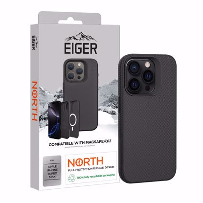 Picture of Eiger Eiger North Magsafe Case for Apple iPhone 16 Pro Max in Black